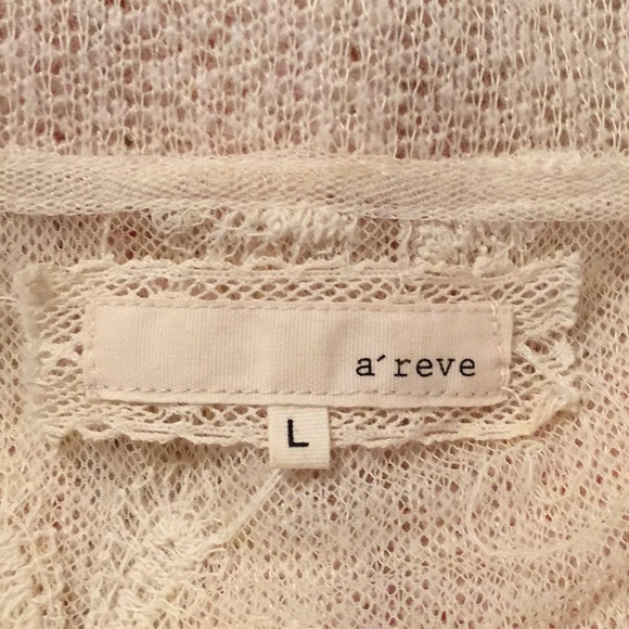 A’reve Cream Boho Lace Blouse - Picture 5 of 6